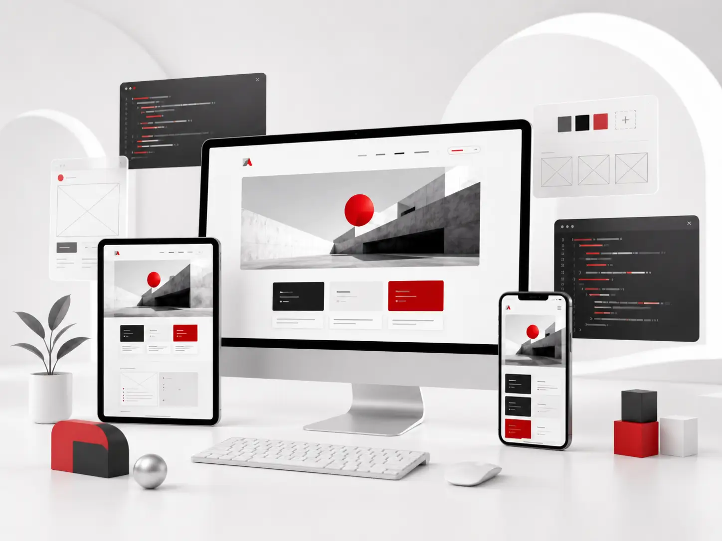 AK Digital House custom website design for a small business client