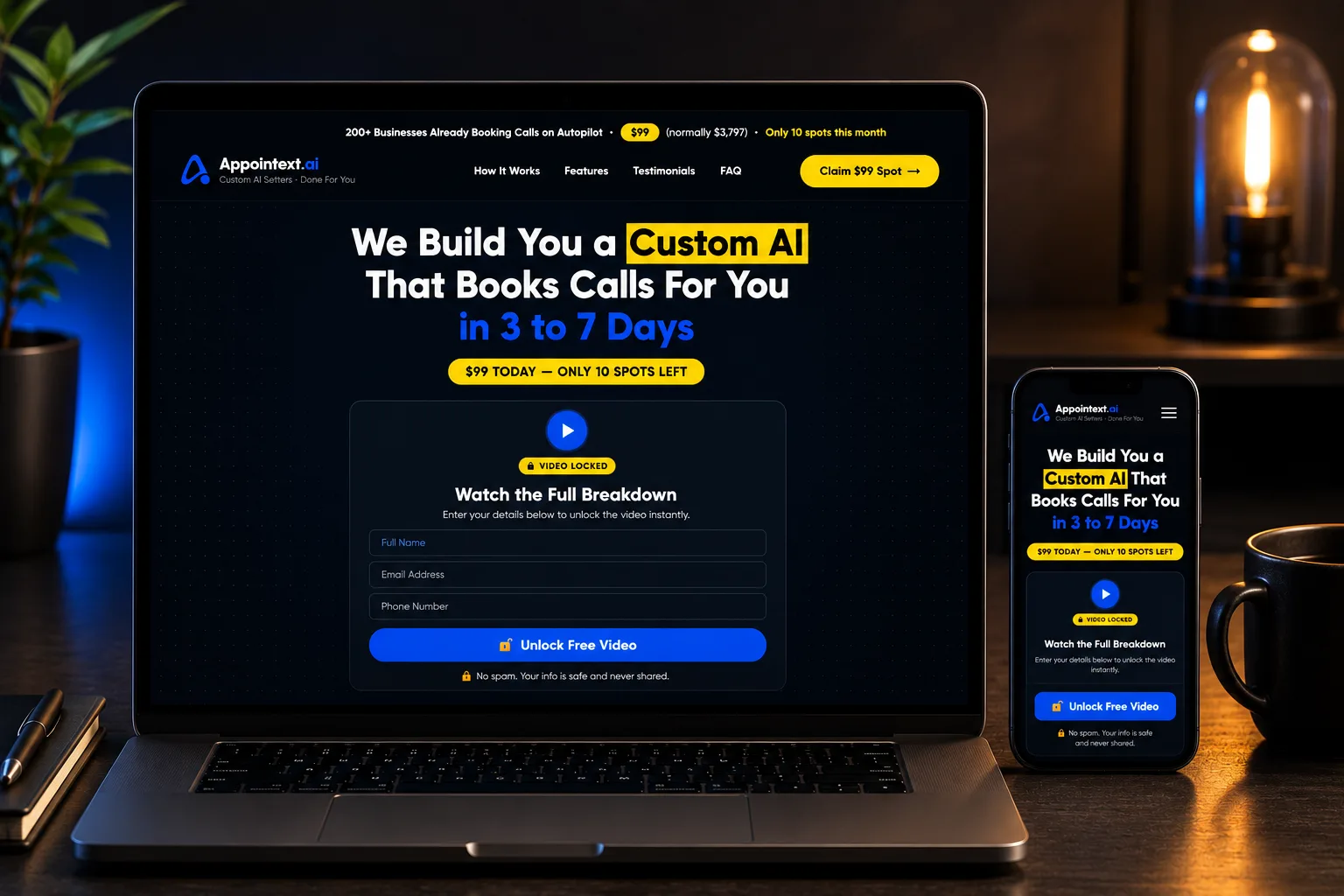AppoinText AI sales page