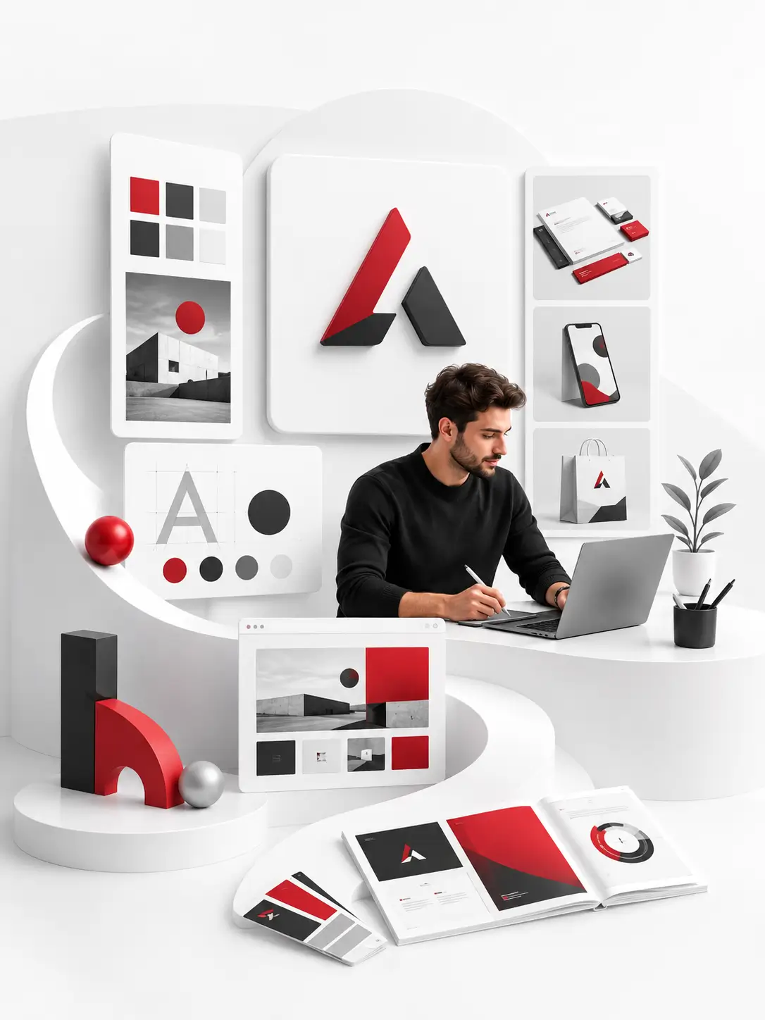 Branding process at AK Digital House — from brief to launch